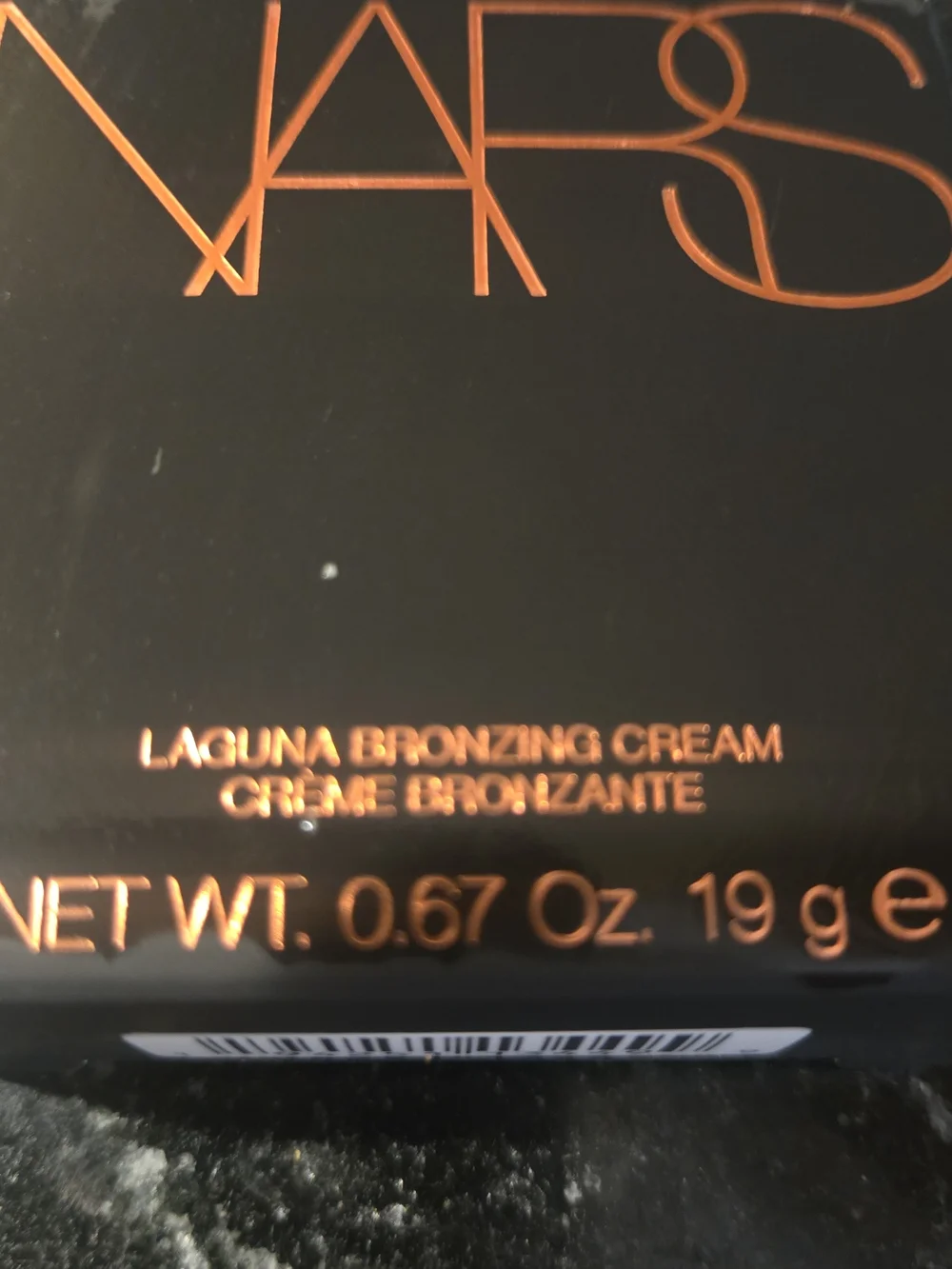 NARS Laguna Bronzing Cream - Black Compact with Copper Lettering Color Laguna 02